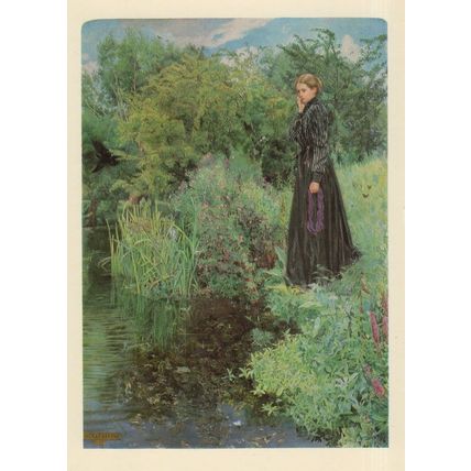John Byam The Boer War 1900 Birmingham Gallery Painting Postcard