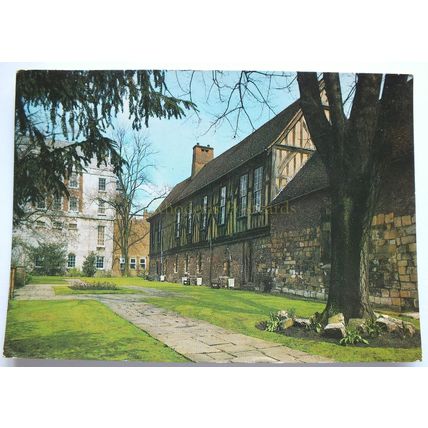 Merchant Adventurers Hall, York, Yorkshire - Salmon Camercolour Postcard