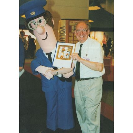 Postman Pat Visits Earls Court Postal History Show Hand Signed Postcard