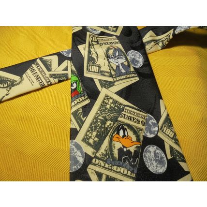 Warner Bros. LOONEY TUNES DOLLAR$ and CENT$ TIE! $15.00 Shipped!