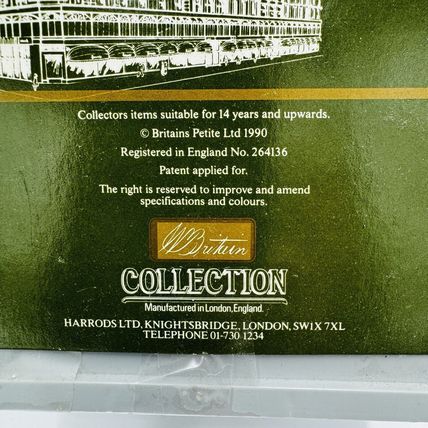 Harrods Britains Metal Model Guards Toys Soldiers Painted Vintage