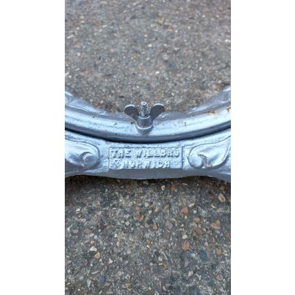 the willbro norwich cast iron bicycle stand bike repair claw foot 19c display