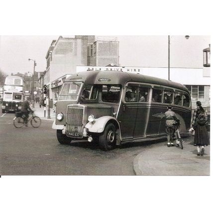 Black & White Photograph of Imperial Coaches Ltd. of Bristol - NAE 637