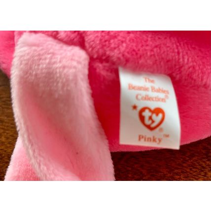 Pinky the Flamingo 10" Beanie Baby Stuffed Animal Toy TY Retired Rare