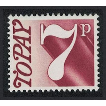 Great Britain Postage Due 7p 1974 MNH SG#D83