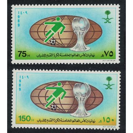 Saudi Arabia World Youth Football Cup 2v 1989 MNH SG#1576-1577 MI#935-936