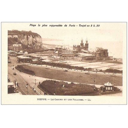 76 - Dieppe - le casino et les falaises