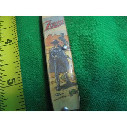 ZORRO Pen Knife! Painted Artwork!! $30.00 Shipped!! A Superhero or Cowboy Collec