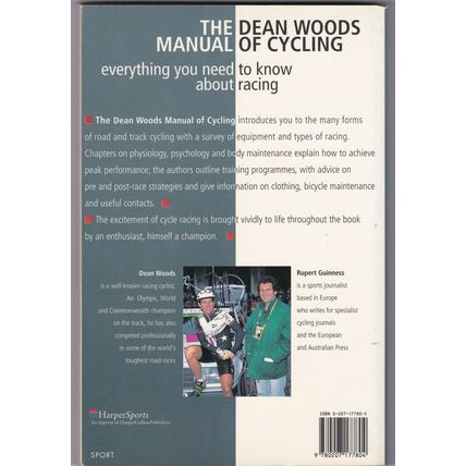 The Dean Woods Manual Of Cycling by Dean Woods & Rupert Guinness. Ref: B6152