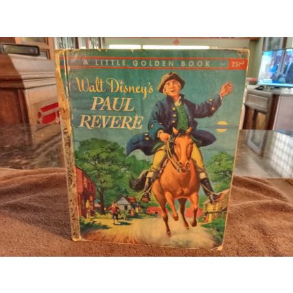 Little Golden Book Paul Revere (A) First Edition 5.0 VG/FN By Irwin Shapiro 1957
