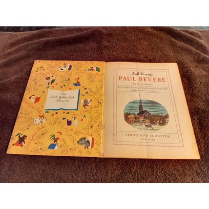 Little Golden Book Paul Revere (A) First Edition 5.0 VG/FN By Irwin Shapiro 1957