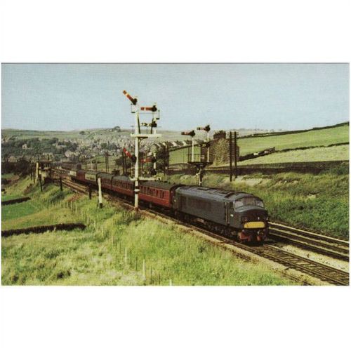 Railway Postcard BR Class 45 D105 New Mills 1966 Peak Diesel Loco