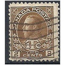 Canada 1916 SG238 2c + 1c Brown Good Used ..