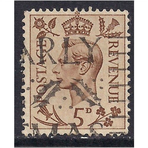 GB 1938 KGV1 5d Brown used stamp SG 469.(C497 )