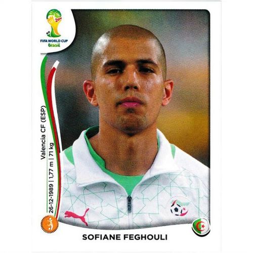 2014 Panini World Cup Soccer Stickers - #597 - Sofiane Feghouli