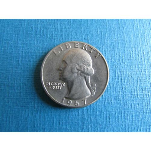 1967 UNITED STATES QUARTER DOLLAR FREE POST. AT