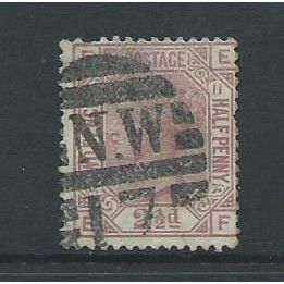 Queen victoria 21/2d rosy mauve sg141 plate 11 used fe