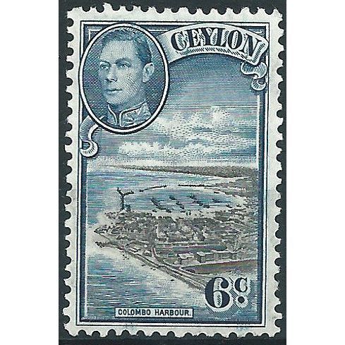 Ceylon 1938 SG388 6c Black & Blue Mounted Mint ....