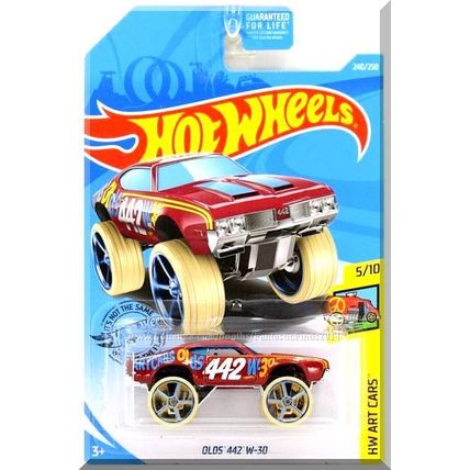 Hot Wheels - Olds 442 W-30: HW Art Cars #5/10 - #240/250 (2019) *Red Edition*