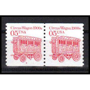 2452 5c Circus Wagon Fine MNH LGG CNP Left 2 PA1098