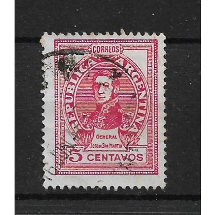 Argentina.SG773 5c San Martin (Red).Fine Used.Dec21a