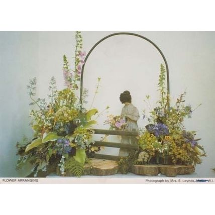 Lancashire Flower Arranging Lancs Womens Institute Postcard