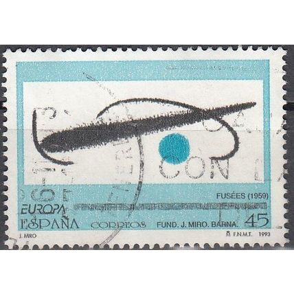 España 1993 Michel 3109 O Cote (2008) 0.50 Euro Europa CEPT Art contemporain