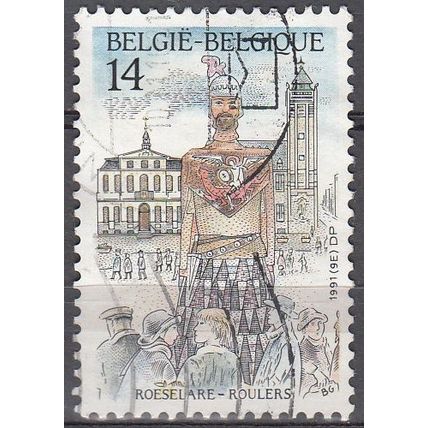 Belgique 1991 Michel 2466 O Cote (2008) 0.30 € Roulers Le Géant Rolarius