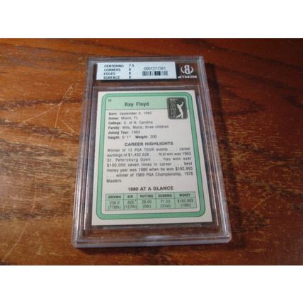 1981 Donruss, Graded Near Mint 8, RAYMOND FLOYD, PGA Tour