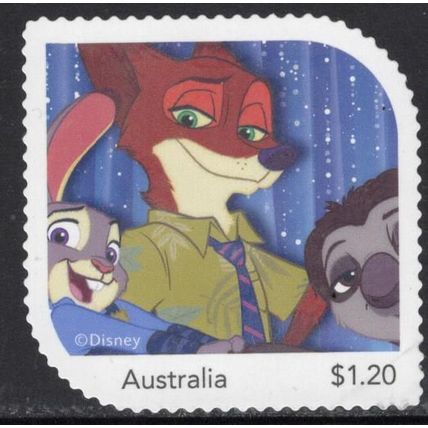 2023: DISNEY 100 YEARS OF WONDER 'FRIENDS', USED SELF AHESIVE MYSTAMP. 8/2