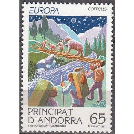 Andorra Español 1997 Michel 253 Neuf ** Cote (2008) 2.00 € Europa CEPT l'Ours