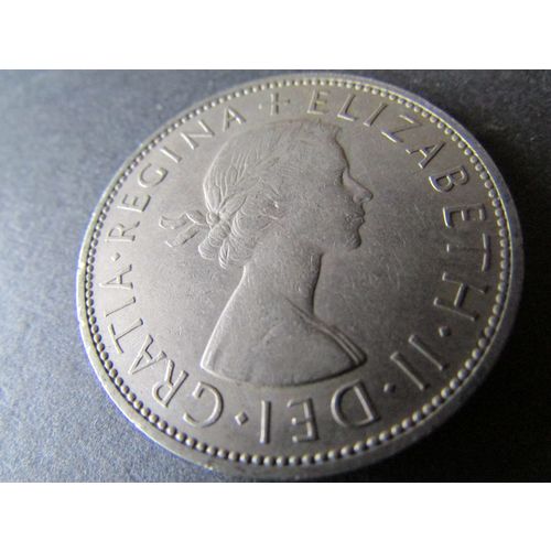 1967 QUEEN ELIZABETH II HALF CROWN FREE POST. AAN