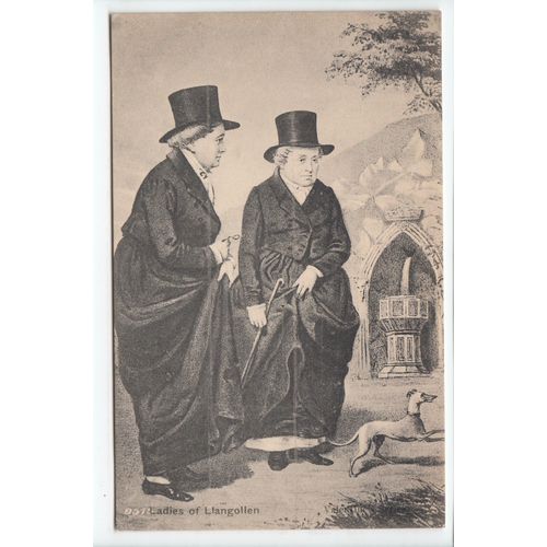 Ladies of Llangollen Valentine's Postcard 9515