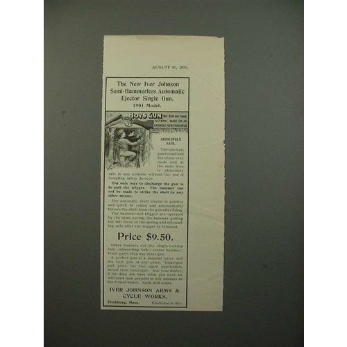 1901 Iver Johnson Semi Hammerless Single Gun Ad
