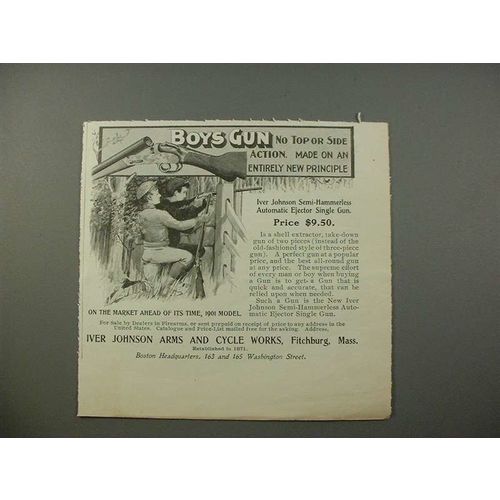 1901 Iver Johnson Boys Gun Ad - No Top or Side Action
