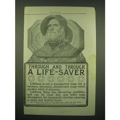 1902 Lifebuoy Soap Ad - Through and through a life-saver