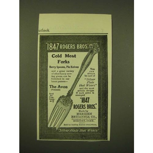 1902 1847 Rogers Bros. Avon Cold Meat Fork Ad