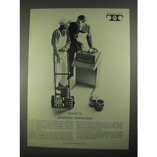 1967 Teletype Equipment Ad - Profitable Distribution