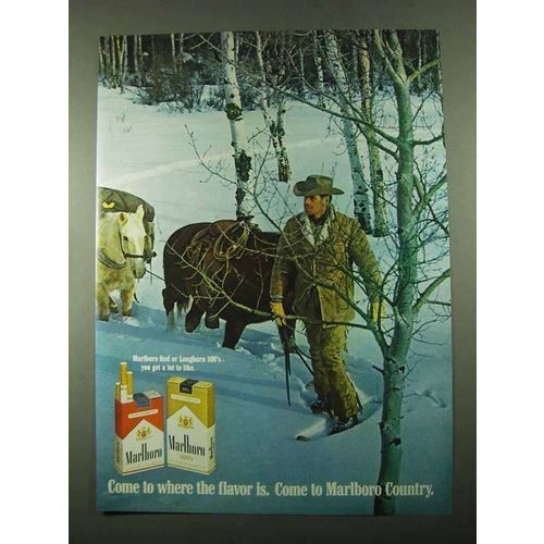 1969 Marlboro Cigarettes Ad - Come To