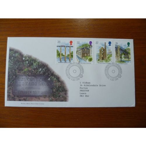 1989 GB Industrial Archaeology stamps First Day Cover Edinburgh Bureau cancel