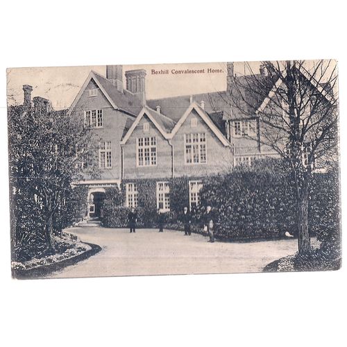 CONVALESCENT HOME, BEXHILL-ON-SEA, SUSSEX used antique postcard by Lyne c.1905 =