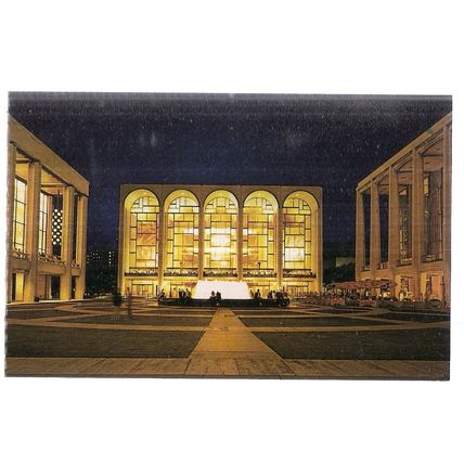 LINCOLN CENTER FOR PERFORMING ARTS, NEW YORK CITY, USA unused postcard (B) =