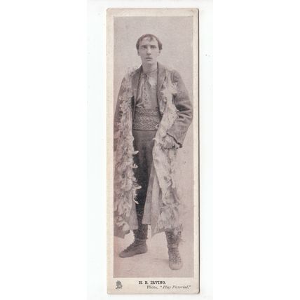Actor H B Irving Novelty Bookmark Postcard