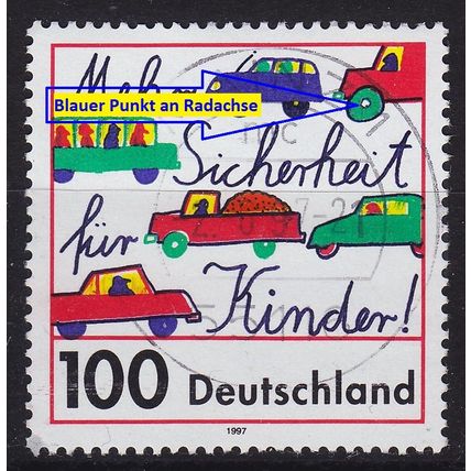 GERMANY BUND [1997] MiNr 1897 F1 ( O/used ) [01] Plattenfehler