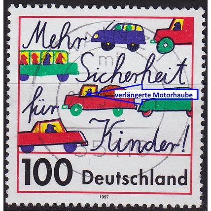 GERMANY BUND [1997] MiNr 1897 F1 ( O/used ) [02] Plattenfehler