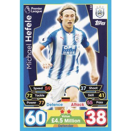 Match Attax 2017/2018 132 Michael Hefele Huddersfield Town