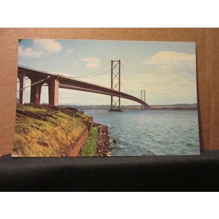 FORTH ROAD BRIDGE from the north, EDINBURGH, SCOTLAND postcard by E T W Dennis =