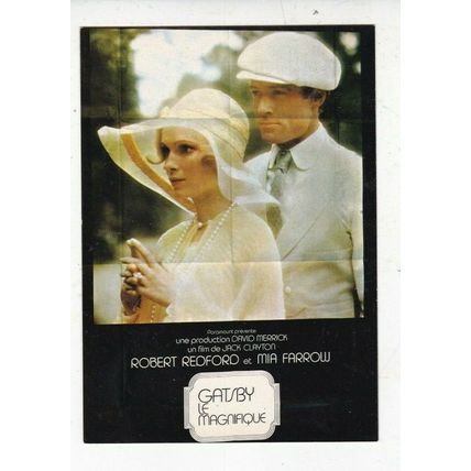 Gatsby Le Magnifique Movie advertising postcard unused VGC