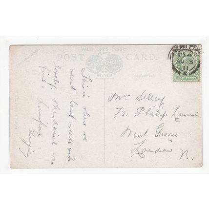 Falling Foss Waterfall near Whitby Postcard 1911 Yorkshire