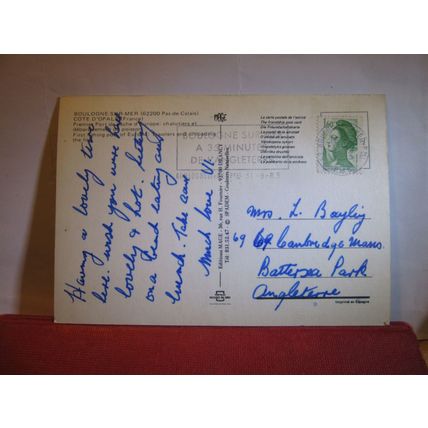 BOULOGNE SUR MER, multiview, FRANCE used postcard 1983 pm #